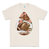Natural american football and western roses teardrop Classic Tee - BundleAndBundleShop