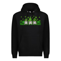 Black st patricks gnomes Premium Hoodie - Jasminsmagicworld