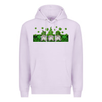 Lilac st patricks gnomes Premium Hoodie - Jasminsmagicworld