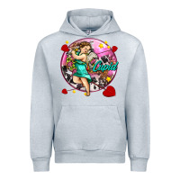 Heather Grey cupid with arrows and stars Urban Hoodie - AdoDesignShop