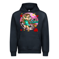 Navy cupid with arrows and stars Urban Hoodie - AdoDesignShop