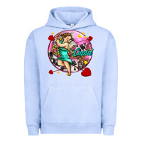 Pigment Grape Ice cupid with arrows and stars Urban Hoodie - AdoDesignShop