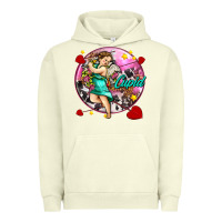 Pigment Pistachio cupid with arrows and stars Urban Hoodie - AdoDesignShop