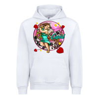 White cupid with arrows and stars Urban Hoodie - AdoDesignShop