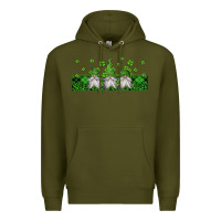 Army Green st patricks gnomes Premium Hoodie - Jasminsmagicworld