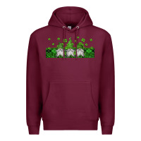Burgundy st patricks gnomes Premium Hoodie - Jasminsmagicworld