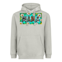 Moon Dust Turquoise and Daisy Mama Heavyweight Hoodie - RanaPortraitStore