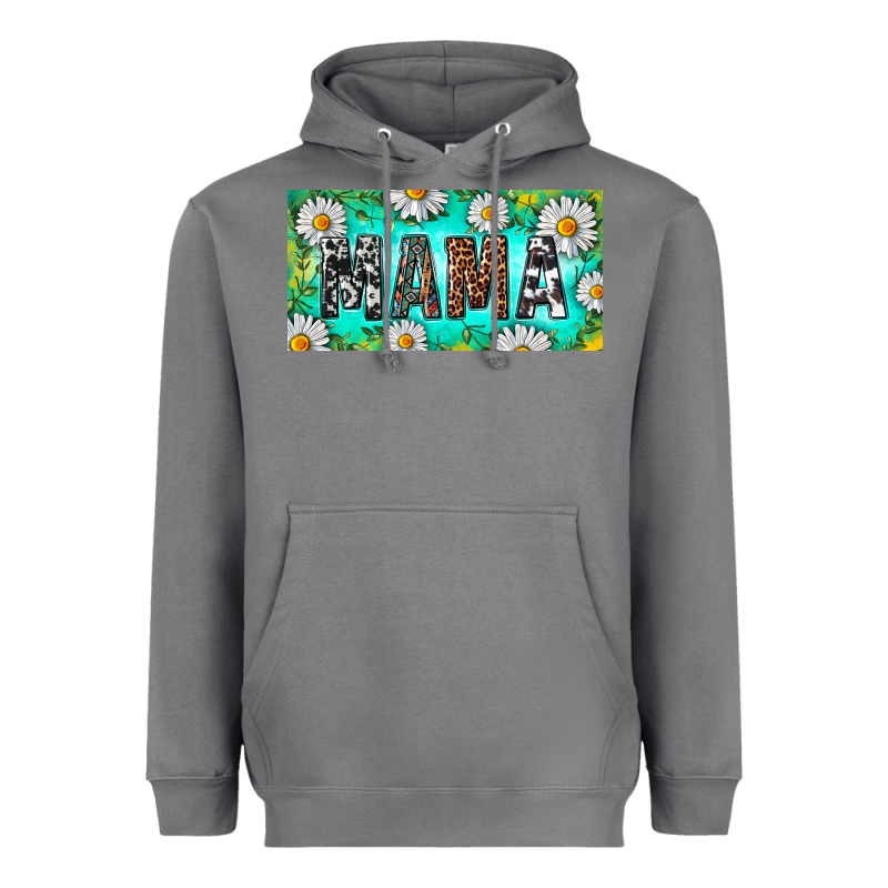 Turquoise And Daisy Mama Heavyweight Hoodie by RanaPortraitStore | Teevron
