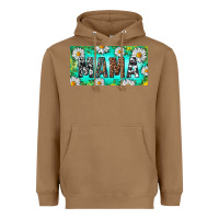Toasted Coconut Turquoise and Daisy Mama Heavyweight Hoodie - RanaPortraitStore
