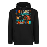 Black the best memories are made camping Heavyweight Hoodie - texasbilliewilder