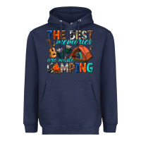 Navy the best memories are made camping Heavyweight Hoodie - texasbilliewilder