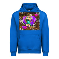 Cobalt cupid and heart Urban Hoodie - AdoDesignShop