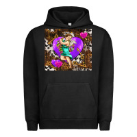 Pigment Black cupid and heart Urban Hoodie - AdoDesignShop