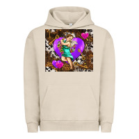 Pigment French Oak cupid and heart Urban Hoodie - AdoDesignShop