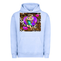 Pigment Grape Ice cupid and heart Urban Hoodie - AdoDesignShop