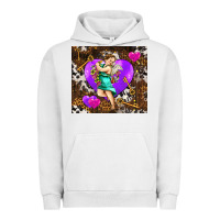 Pigment Lunar Rock cupid and heart Urban Hoodie - AdoDesignShop