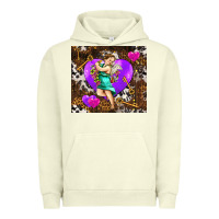Pigment Pistachio cupid and heart Urban Hoodie - AdoDesignShop