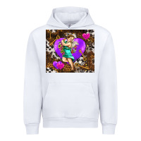 White cupid and heart Urban Hoodie - AdoDesignShop