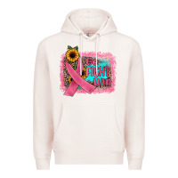 Pale Pink go fight win Premium Hoodie - JahusDesignShop