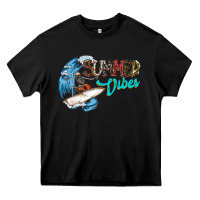 Black Summer Vibes Heavy Core Tee - CowhideDigitalArt