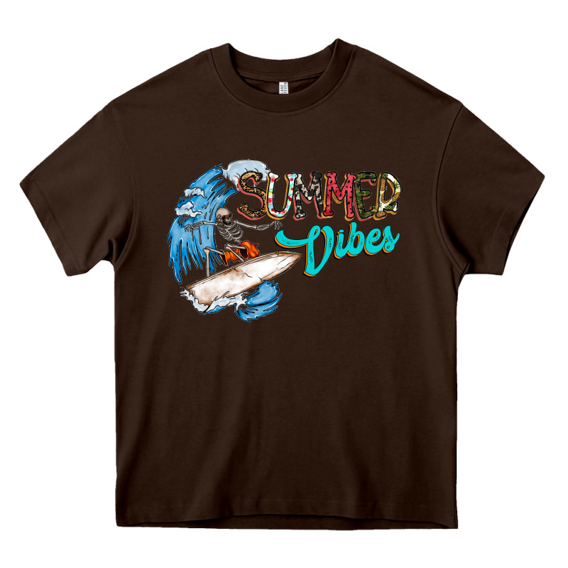 Summer Vibes Heavy Core Tee by CowhideDigitalArt | Teevron