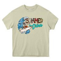 Mossy Summer Vibes Heavy Core Tee - CowhideDigitalArt