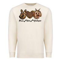 Sandshell peace love cockapoo Premium Sweatshirt - RanaPortraitStore