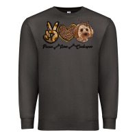 Smoke peace love cockapoo Premium Sweatshirt - RanaPortraitStore
