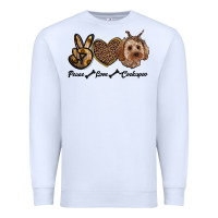 White peace love cockapoo Premium Sweatshirt - RanaPortraitStore