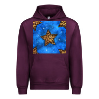 Mauve Wine 4th of july leopard stars seamless pattern Urban Hoodie - BundleAndBundleShop