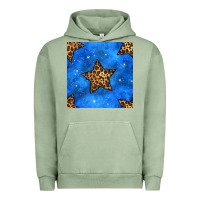 Pigment Oil Green 4th of july leopard stars seamless pattern Urban Hoodie - BundleAndBundleShop