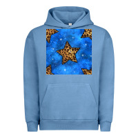 Pigment Pebble Blue 4th of july leopard stars seamless pattern Urban Hoodie - BundleAndBundleShop