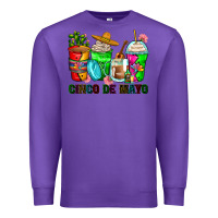Purple cinco de mayo coffee cups Premium Sweatshirt - Zillion Design Studio