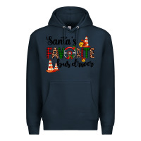 Navy santa's favorite bus driver Premium Hoodie - AdoDesignShop