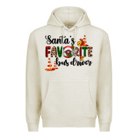 Oatmeal Heather santa's favorite bus driver Premium Hoodie - AdoDesignShop