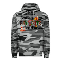 Slate Camo santa's favorite bus driver Premium Hoodie - AdoDesignShop