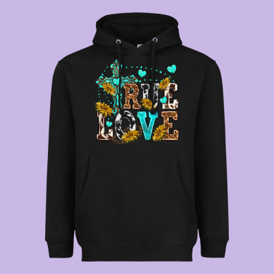 True Love Heavyweight Hoodie Designed By Texasbilliewilder
