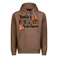 Chestnut santa's favorite bus driver Premium Hoodie - AdoDesignShop
