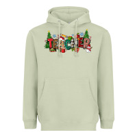 Matcha Christmas teacher Heavyweight Hoodie - Zillion Design Studio