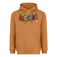 Meerkat Christmas teacher Heavyweight Hoodie - Zillion Design Studio
