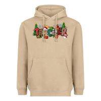 Mushroom Christmas teacher Heavyweight Hoodie - Zillion Design Studio