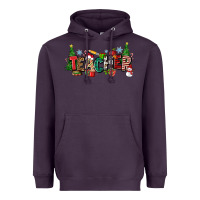 Plum Christmas teacher Heavyweight Hoodie - Zillion Design Studio
