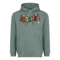 Sage Christmas teacher Heavyweight Hoodie - Zillion Design Studio