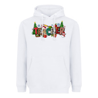White Christmas teacher Heavyweight Hoodie - Zillion Design Studio