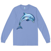 Colony Blue dolphin Long Sleeve Tee - BarkalooDesign