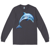 Smoke dolphin Long Sleeve Tee - BarkalooDesign