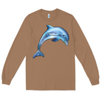 Toasted Coconut dolphin Long Sleeve Tee - BarkalooDesign