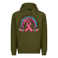 Army Green ribbon rainbow Premium Hoodie - JahusDesignShop