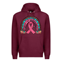 Burgundy ribbon rainbow Premium Hoodie - JahusDesignShop