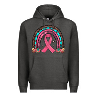 Charcoal Heather ribbon rainbow Premium Hoodie - JahusDesignShop